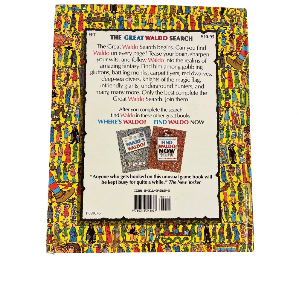 The Great Waldo Search 1989 First Ed Martin Handford 80s Activity Interactive